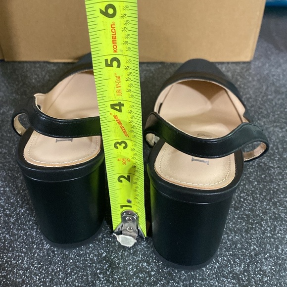 Slingback Heels Strap Closed Round Toe Heels Dress Casual Size 36 ( 7 ) - Picture 8 of 12